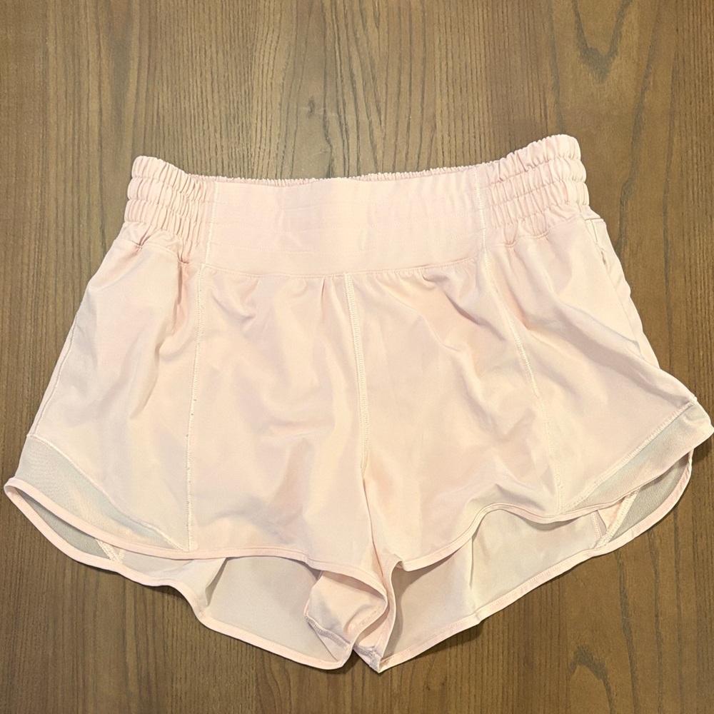 Lululemon Athletica Light Pink Hottie Hot Shorts